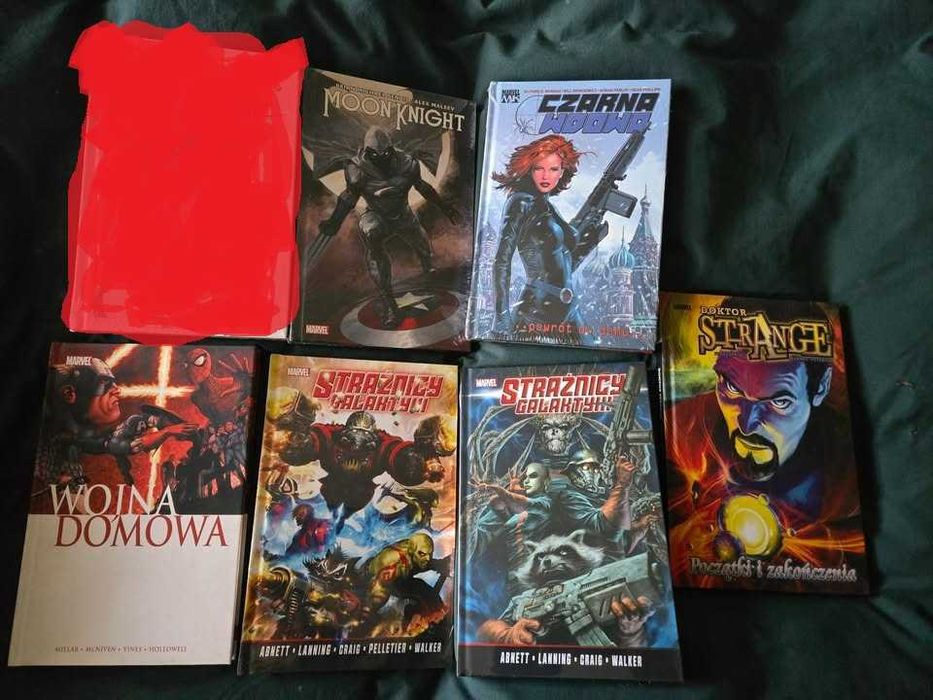 Komiksy Marvel Classic, Czarna Wdowa,  Moon Knight, Doktor Strange, Strażnicy Galaktyki