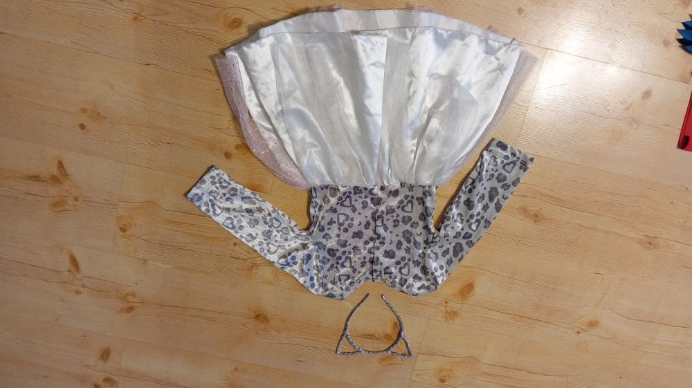 Kot panterka sukienka strój karnawałowy przebranie bal 3-4 lata