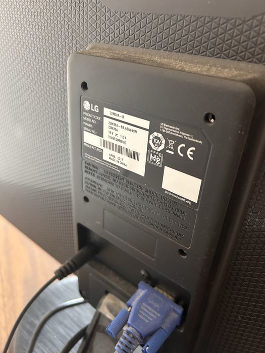 Monitor LG a funcionar