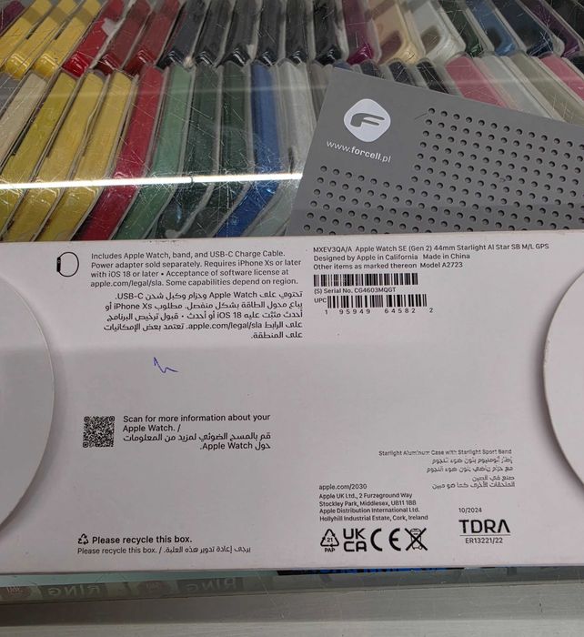 Apple Watch SE 2 44mm Bat. 100% Telakces Felicity *Raty 0%