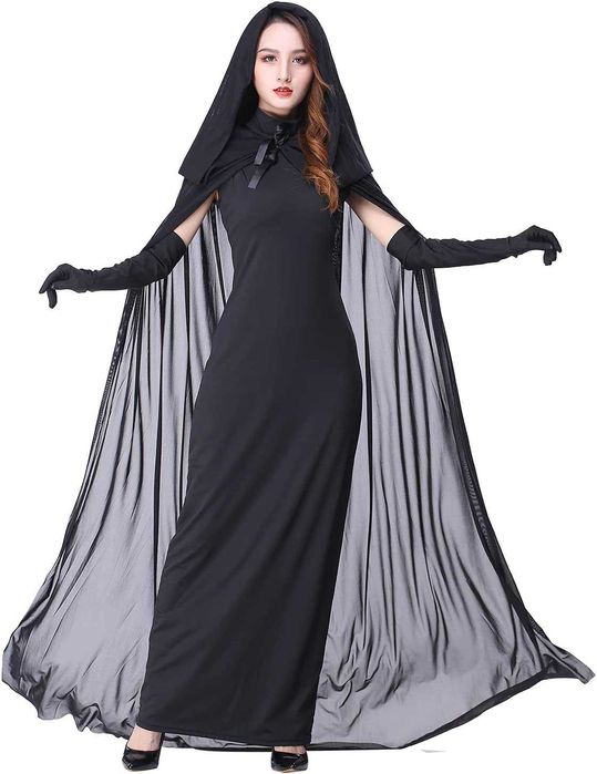 Disfarce de noiva fantasma de Halloween mulher, novo