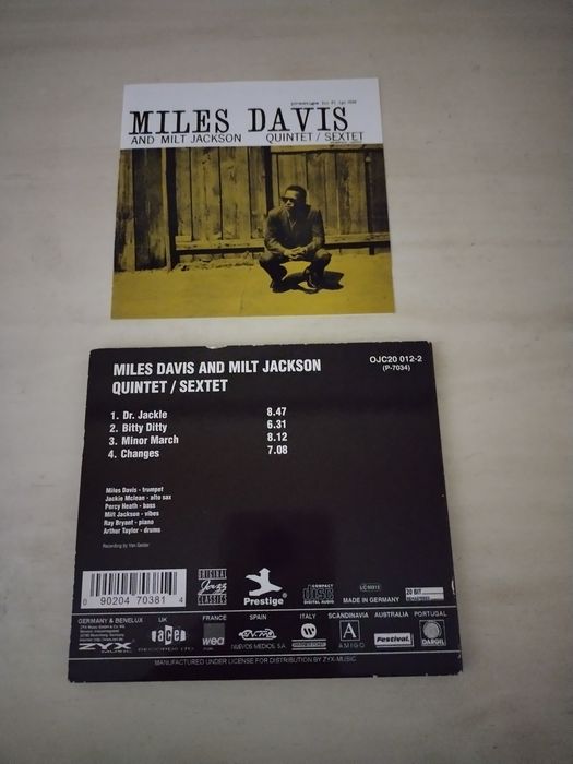 Miles Davis & Milt Jackson quintet CD