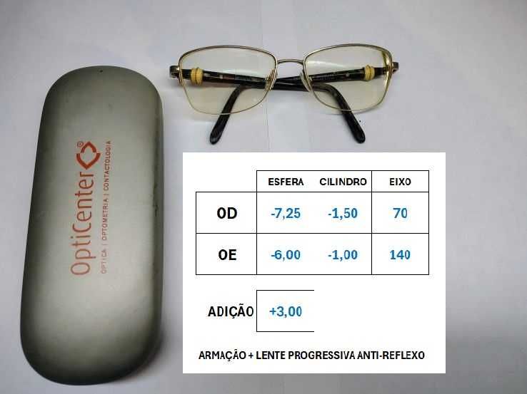 Óculos graduados e bifocais, antireflexo