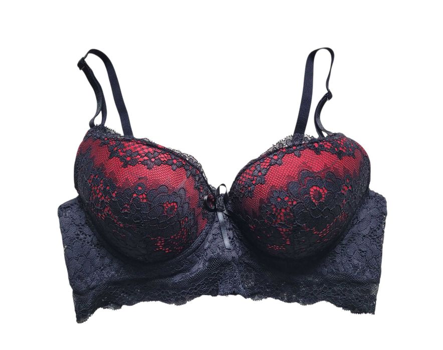 Stanik biustonosz 75B bielizna damska koronka push up