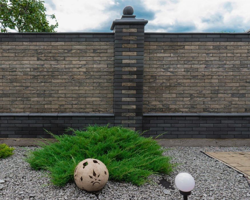 Облицювальна цегла Brickland для фасаду та паркану. Візуалізація + Доставка