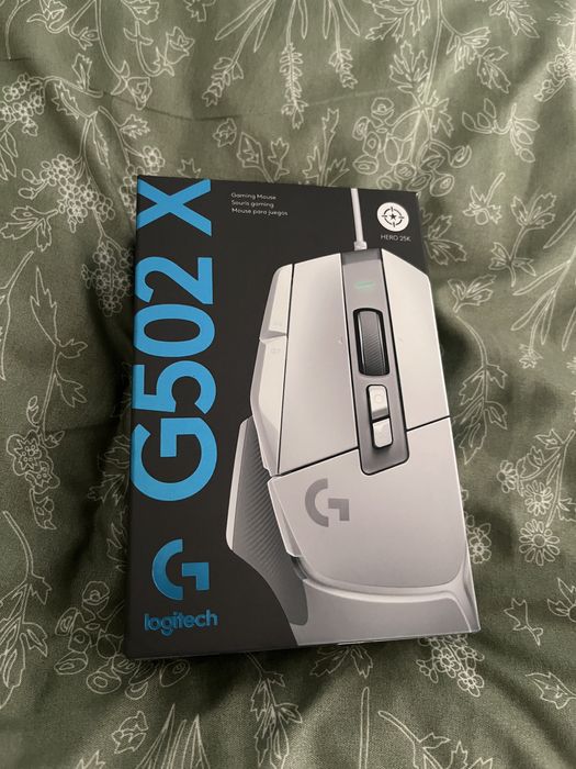 Rato Gaming Logitech G502 X com fio; HERO 25600DPI (Como novo)