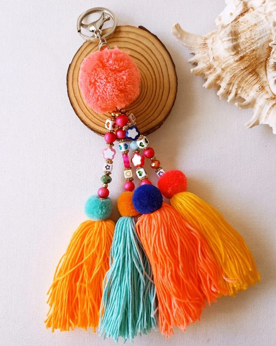 Porta-chaves coloridos