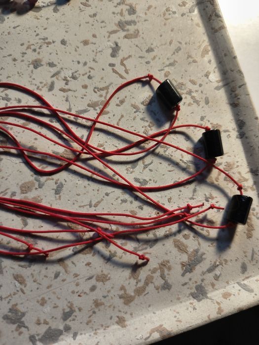 Zestaw trzech bransoletek z turmalinem czarnym