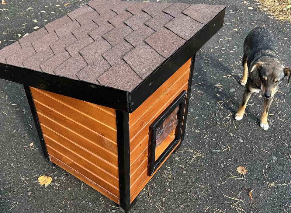 Буда котам утеплена маленька котикам коту киці для кота будка котяча