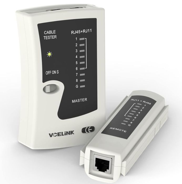 VCELINK Tester kabli, tester sieci do kabli RJ45, RJ11