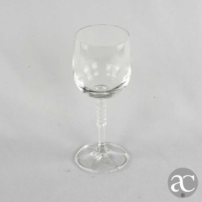Conjunto de 30 copos em cristal Bohemia incolor, para 6 pessoas