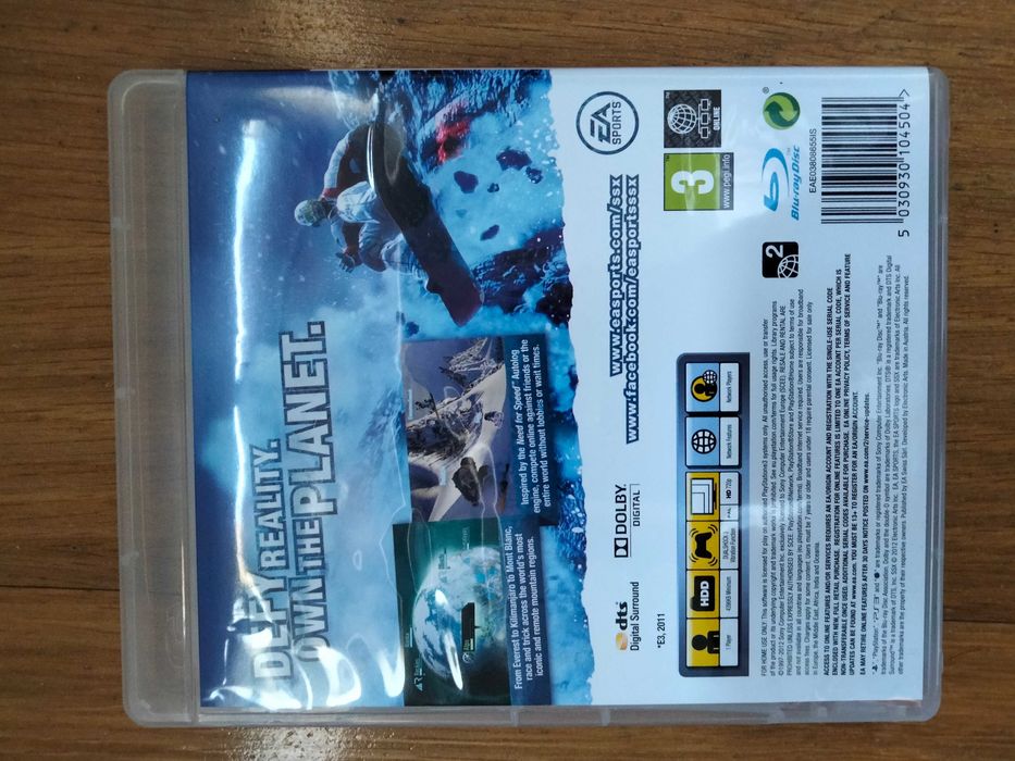 SSX PS3 caixa apenas64585608890242121