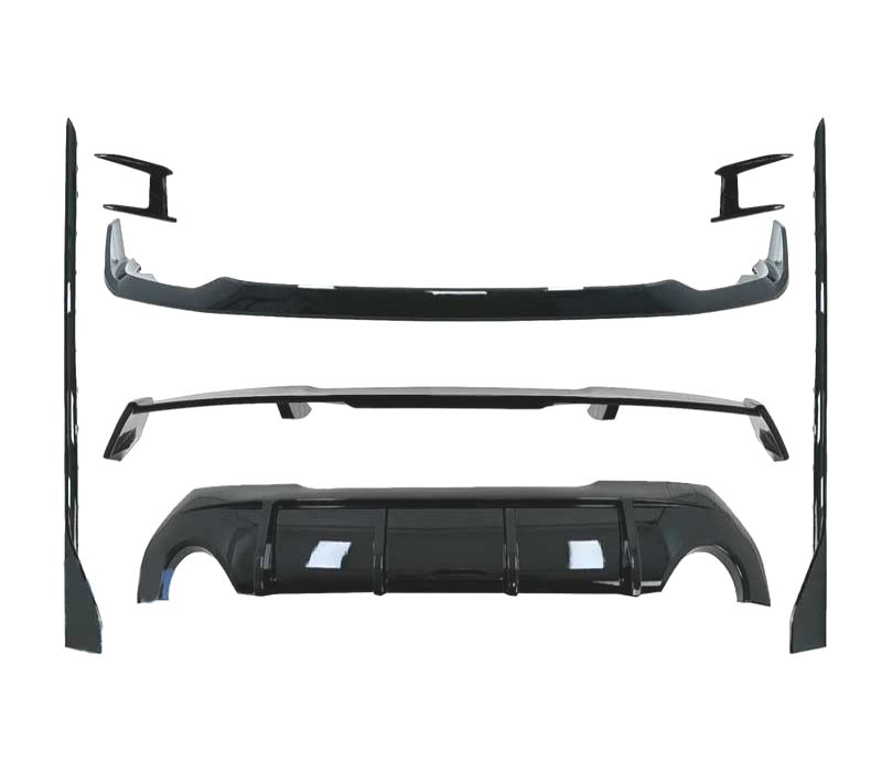 KIT AERO BMW F40 LOOK M PERFORMANCE PRETO BRILHANTE