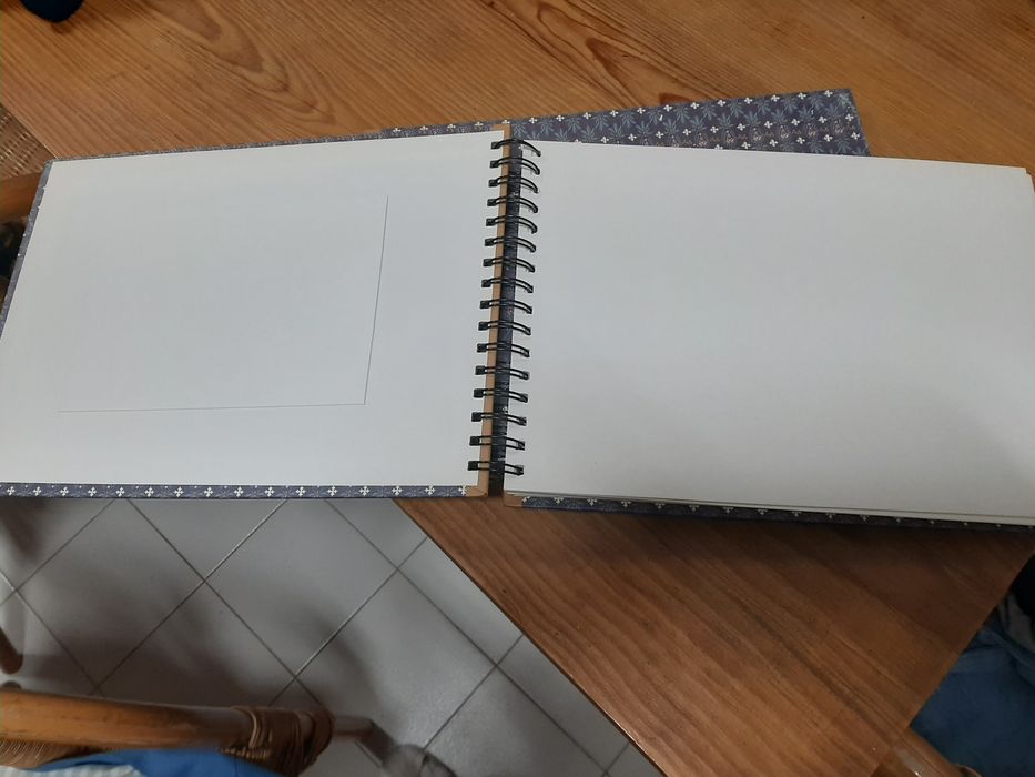 Álbum de fotos, papel, scrapbook