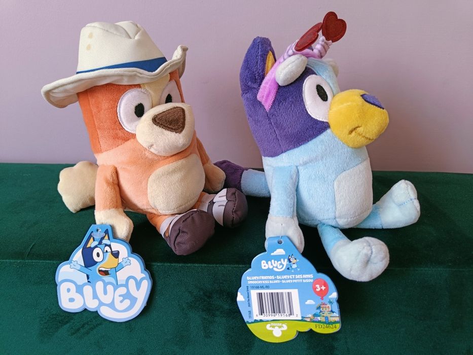 Nowe pluszaki, maskotki z bajki Bluey i Bingo