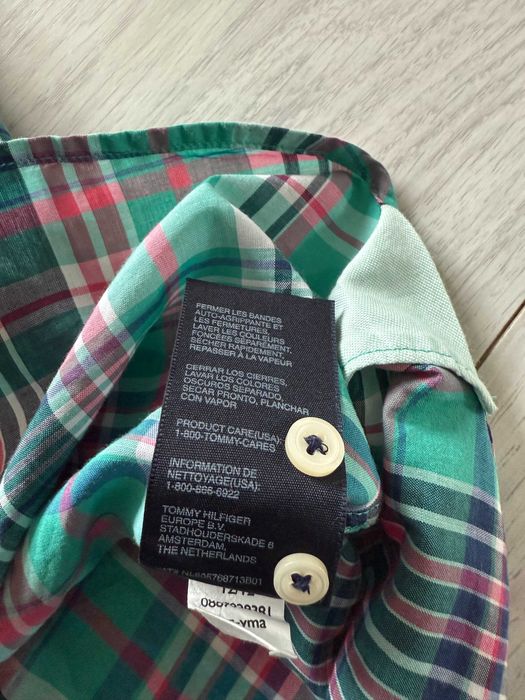 Koszula z krótkim rękawem Tommy Hilfiger logo Custom Fit rozmiar XXL