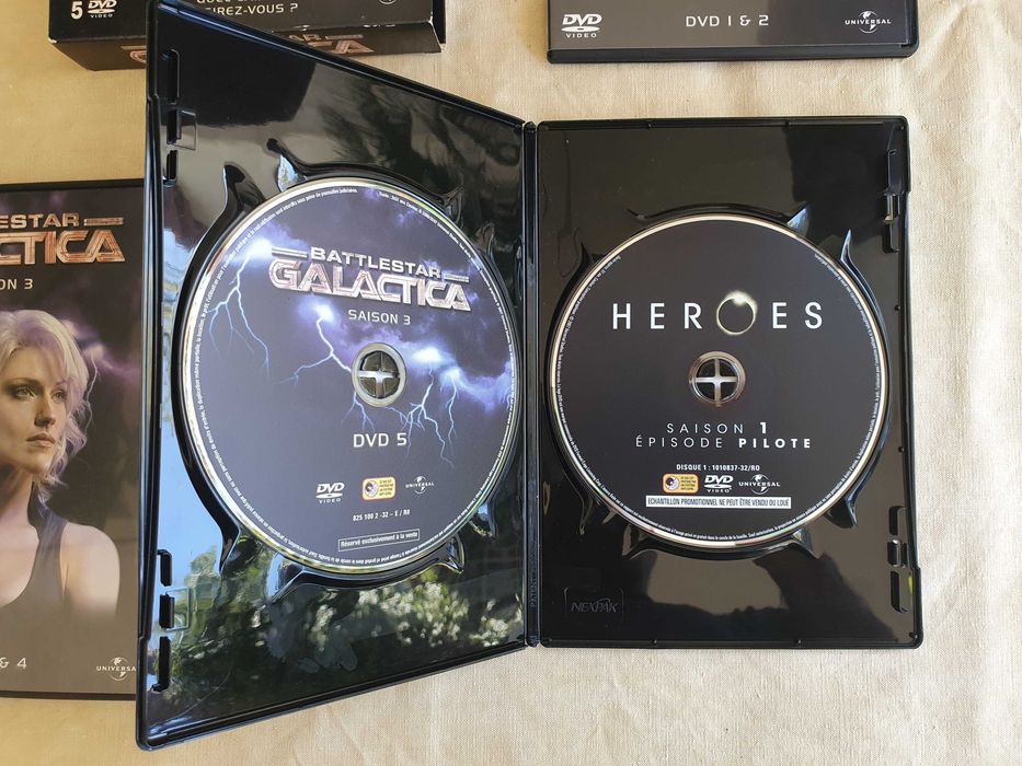 DVDs usados Battlestar Galactica Temporadas 1, 2 e 3