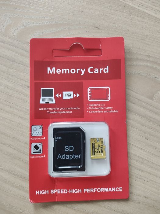 Картка пам'яті microSD 64ГБ. 5шт