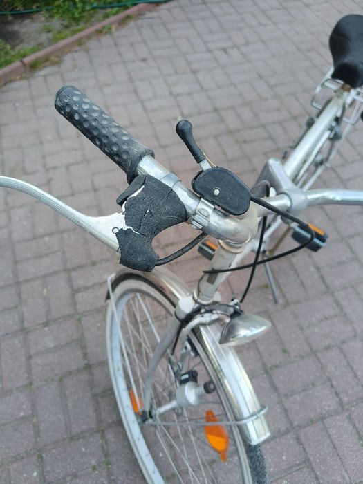 Rower retro srebrny na sprzedaż