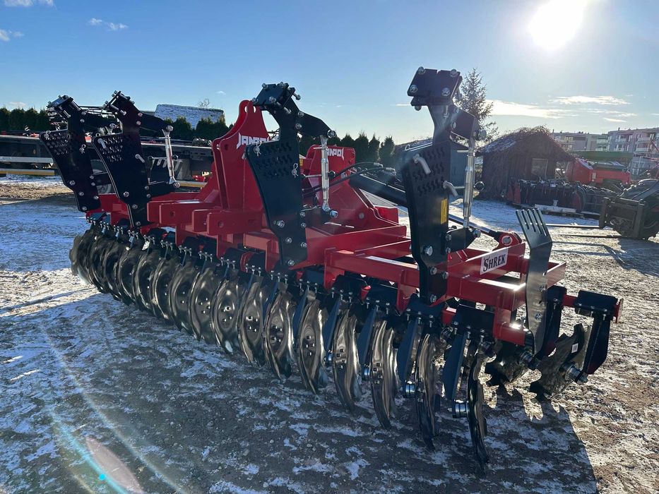 Brona talerzowa 4.0M Hydrauliczna Wał daszkowy Fi600mm JANPOL 5M 6M