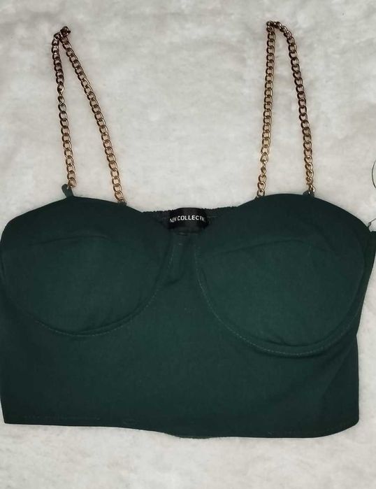 Top com alças em corrente S