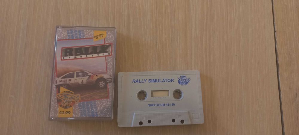 oryginalna gra Rally Simulator na ZX Spectrum
