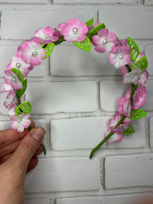 Гортензія. Фіалка.Жоржини. Ободок квіти