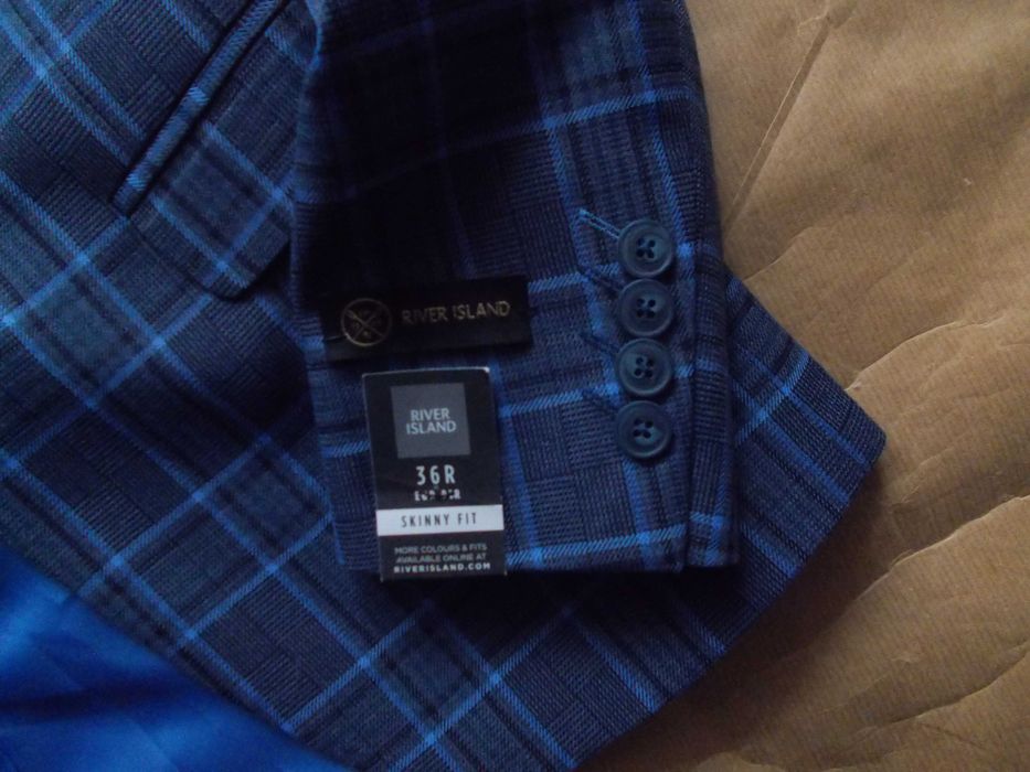 RIVER ISLAND PREMIUM Designerska Marynarka Młodzieżowa Roz S UK