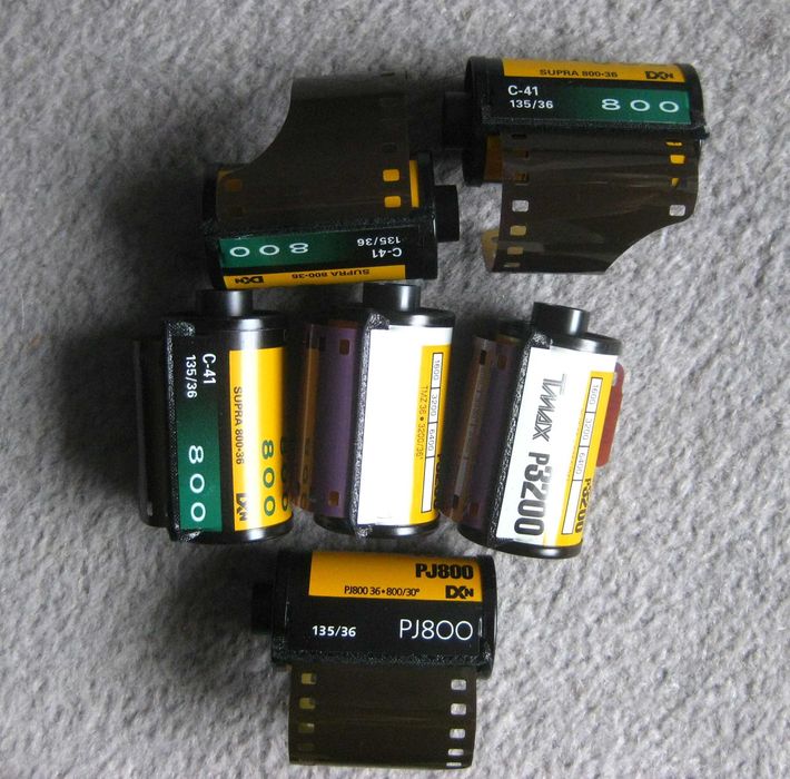 Filmy Kodak-SUPRA,TMAX,PJ800-6 sztuk