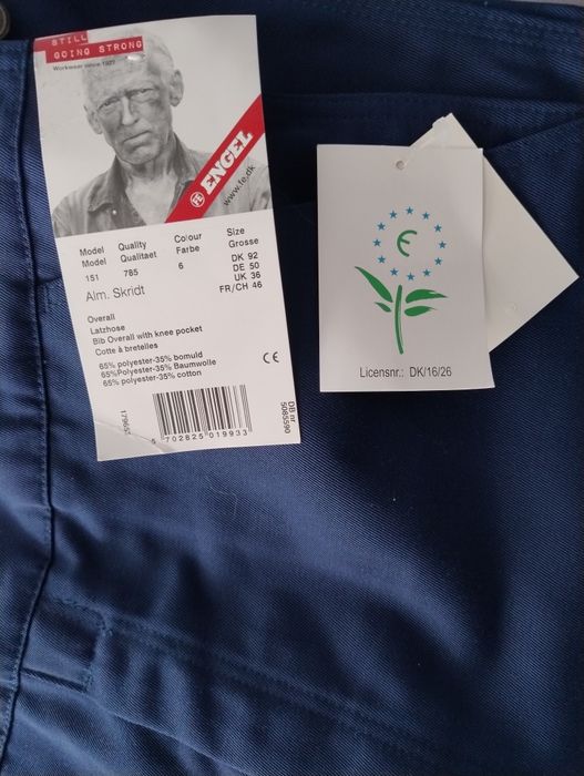 Spodnie robocze ogrodniczki firmy Engel L