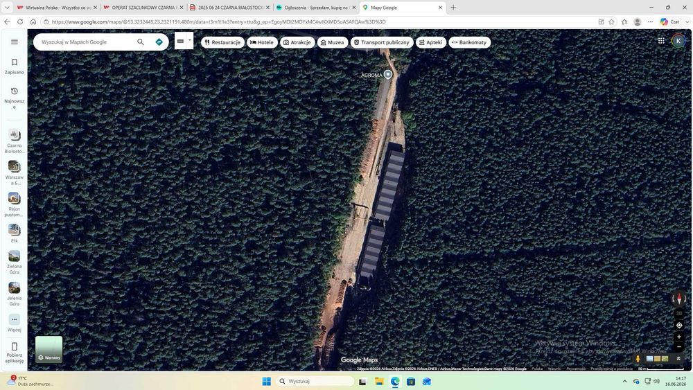 Nieruchomość przemysłowa 2,6ha Czarna Białostocka