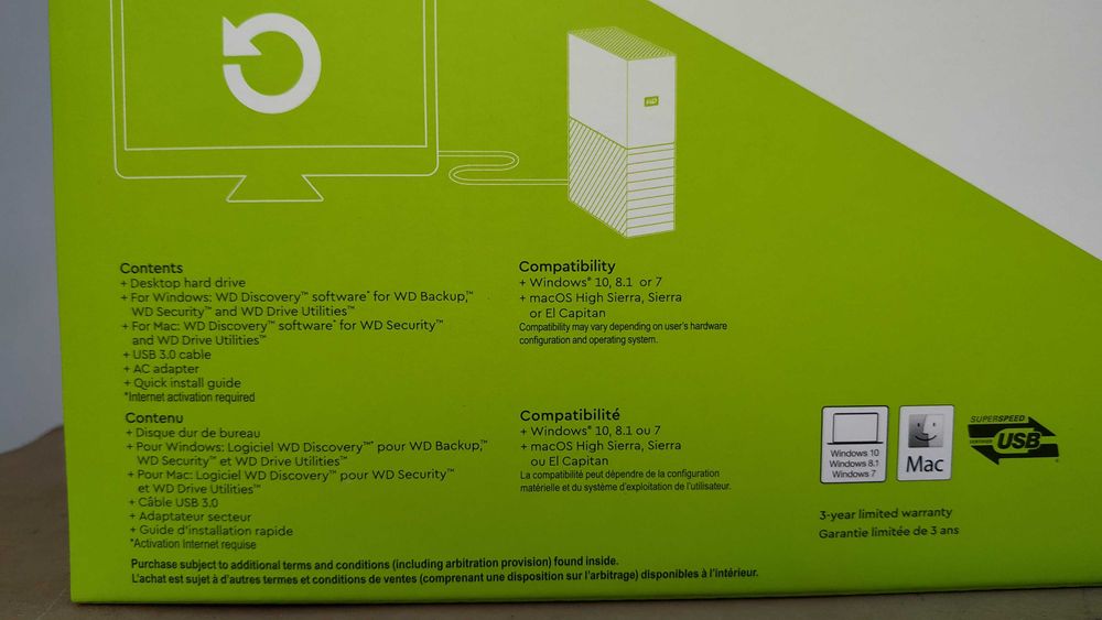 wd my book 3.5" 6TB (WDBBGB0060HBK-EESN)