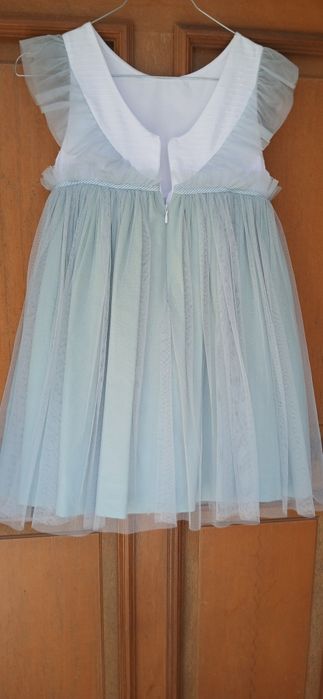 Vestido de criança verde água