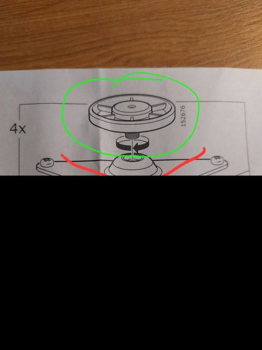 Eket pé regulável Ikea