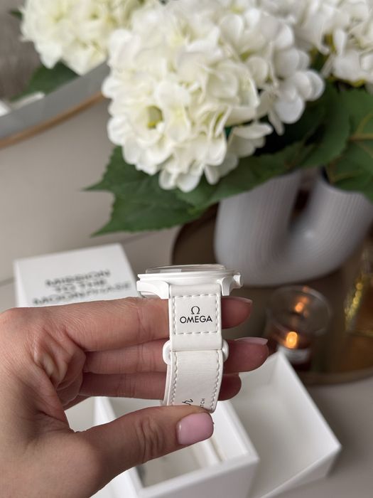 Наручний годинник Swatch x Omega Bioceramic швейцарський на подарунок