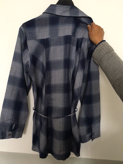 Camisa Xadrez Azul L como NOVA