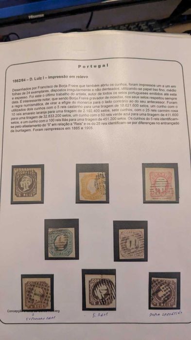 Coleção de Selos Portugueses 1853–1910 | D. Maria II, D. Luís, D. Carlos, D. Manuel II