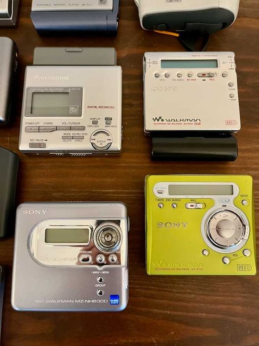 Conjunto Minidisc (MD) Sony, JVC, Panasonic, discos