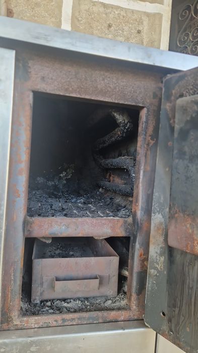 Fogão a lenha em inox