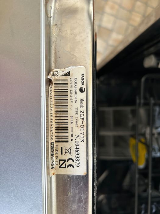 Máquina lavar loiça encastrar Bosh 2LF-017IX64281752847234122