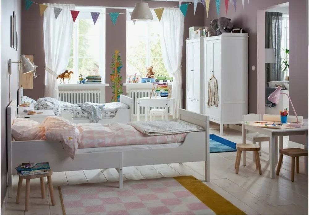 Cama criança Extensível IKEA SUNDVIK e Colchão IKEA ÖMSINT como novos!!
