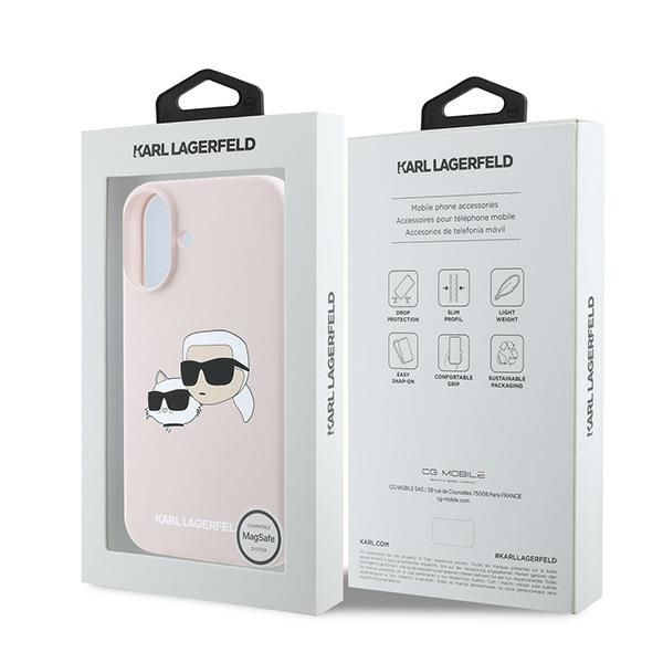 Karl Lagerfeld KLHMP16MSKCHPPLP iPhone16 Plus 6.7" różowy/pink hardca
