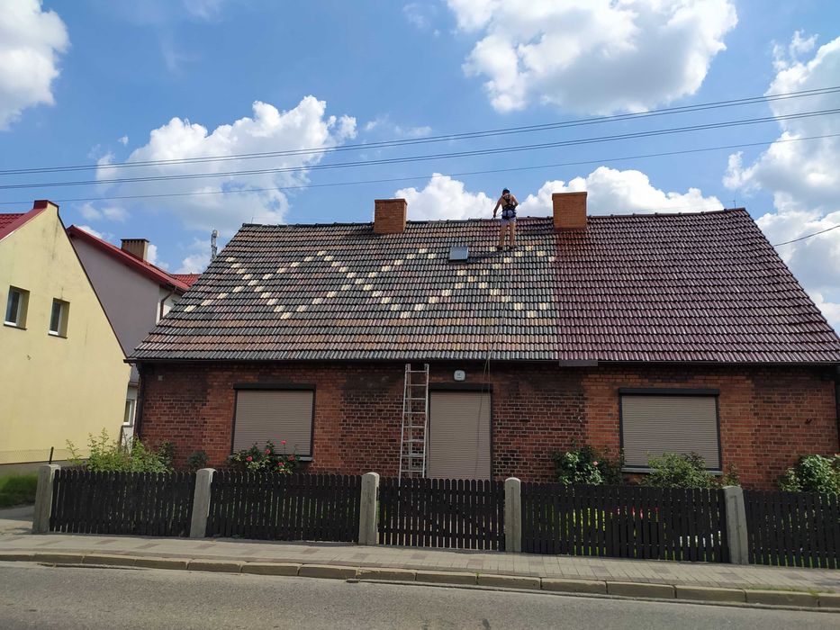 malowanie dachów, mycie impregnacja dachu,mycie hal przemysłowych,hali