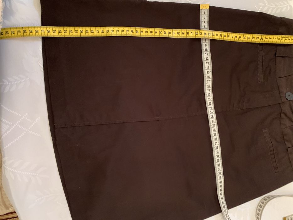 Brazowa spodniczka Zara basic R-M