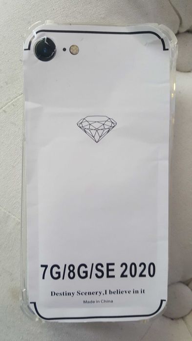 przezroczyste etui do Iphone 7G/8G/SE 2020 z różowym misiem