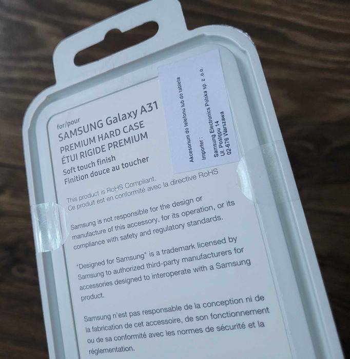 etui plecki Wits do Samsung Galaxy A31 czarne plastikowe twarde NOWE