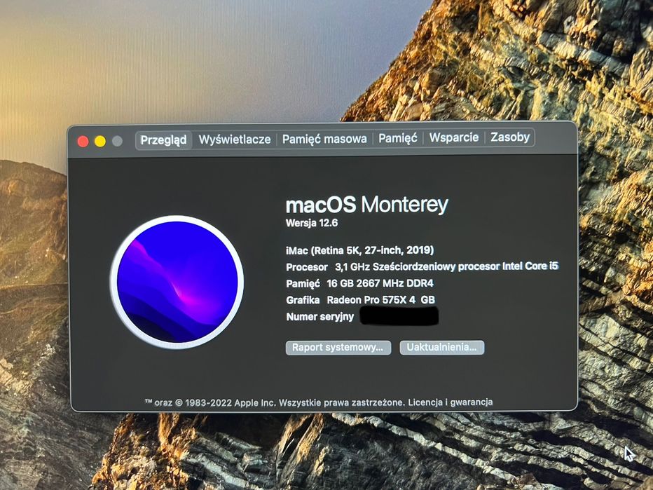 iMac 27'' | i5 3,1 GHz | Radeon Pro 575X 4GB | 16 GB RAM | 1TB SSD