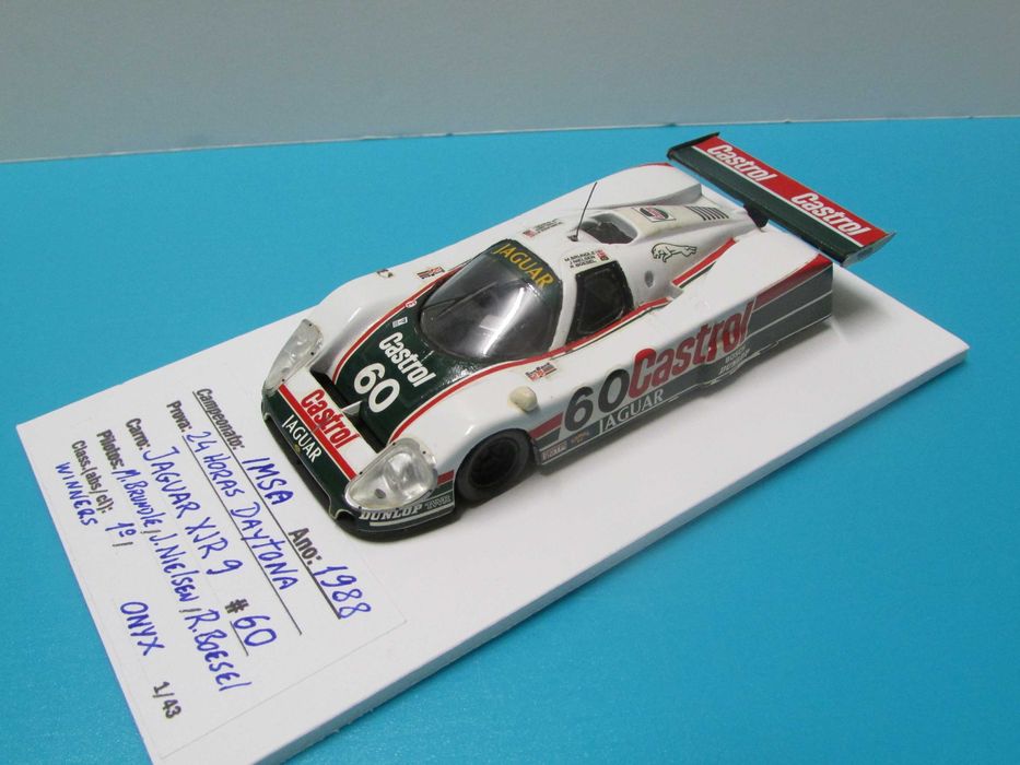 Jaguar XJR 9 #60 - Vencedor 24h Daytona 1988 - Miniatura Onyx esc 1/43