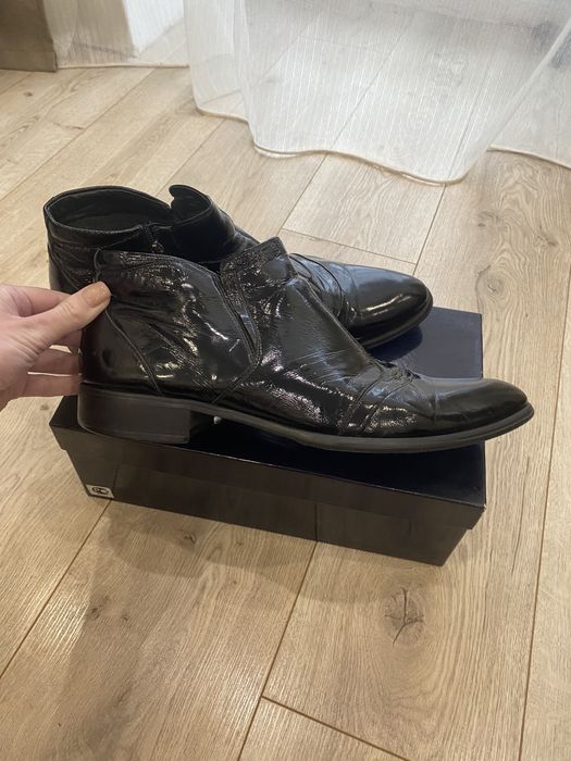 Ботинки лак кожа класика 44 размер 29,5 см стелька Antonio Biaggi!!!