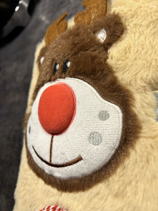 Puchaty notesik z reniferkiem, klodka